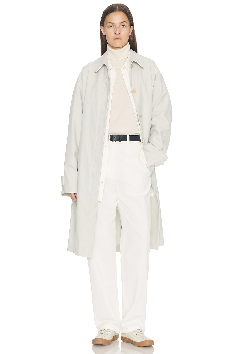 Image 1 of The Row Pluma Coat in Snow