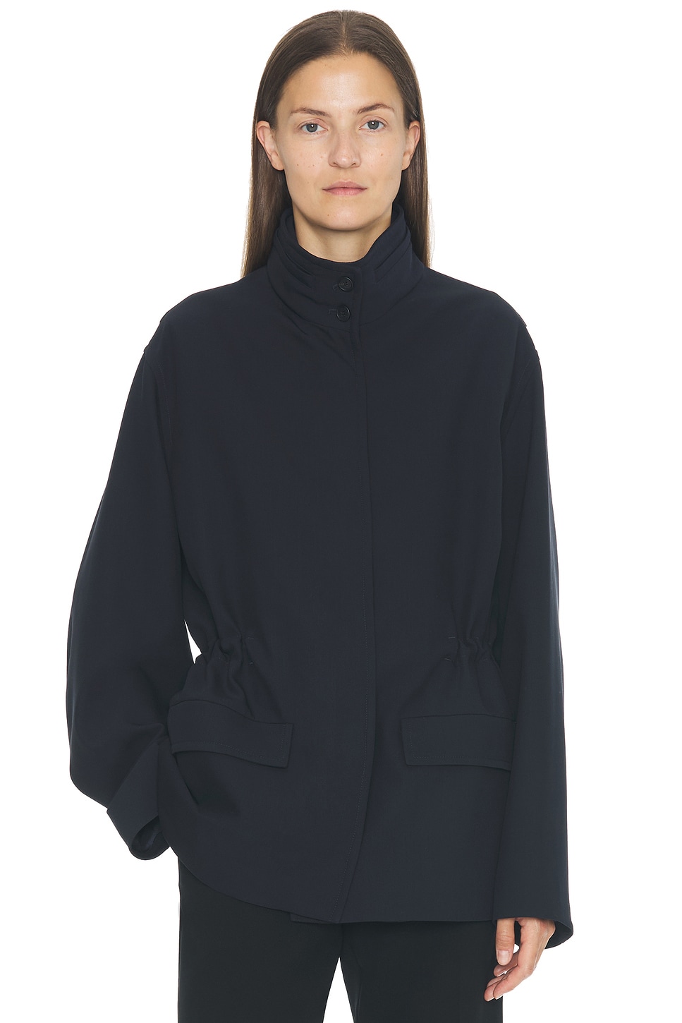 Image 1 of The Row Tanera Jacket in Navy