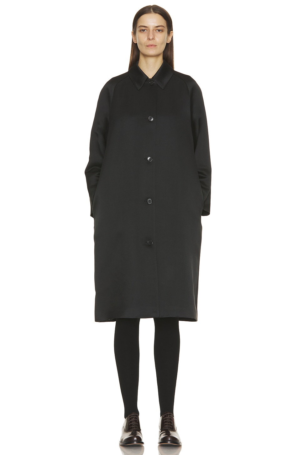 Image 1 of The Row Ema Coat in Black