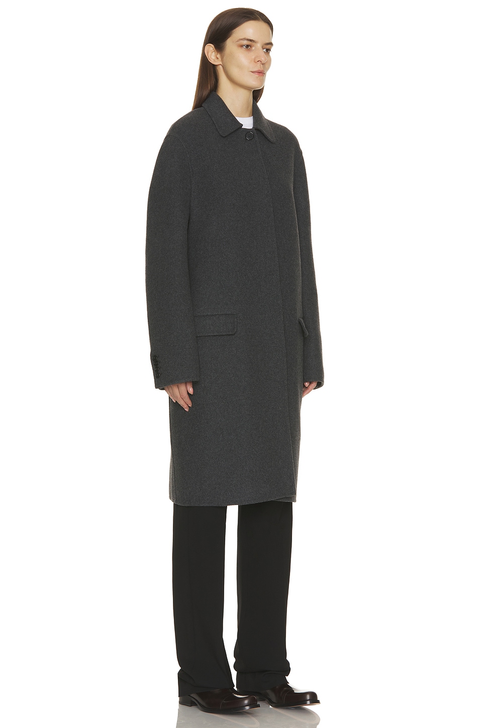 The Row Musca Coat In Gray
