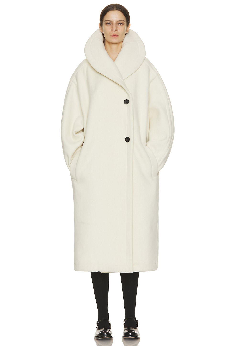 Image 1 of The Row Regino Coat in Ivory