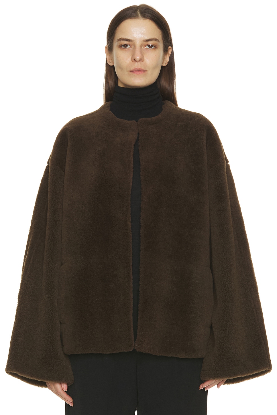 The Row Valorin Jacket In Brown