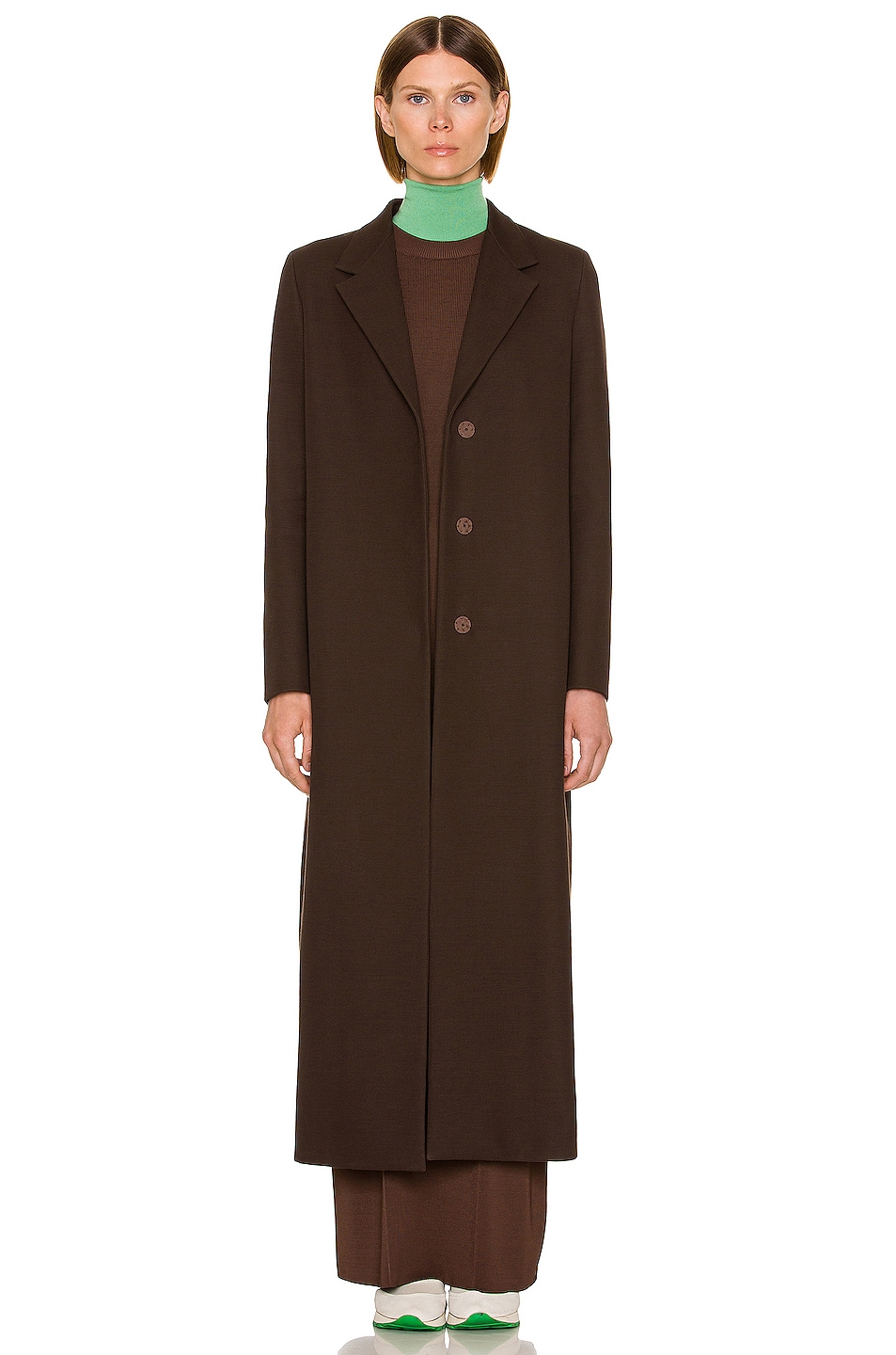 Image 1 of The Row Sulle Coat in Dark Chocolate