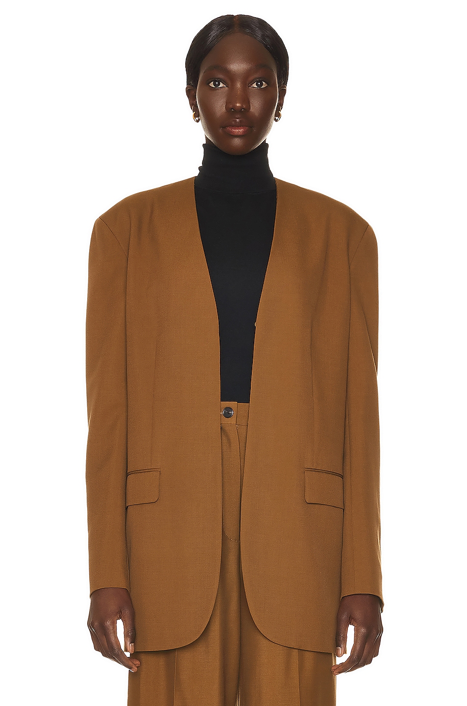 Image 1 of The Row Fie Jacket in Moss