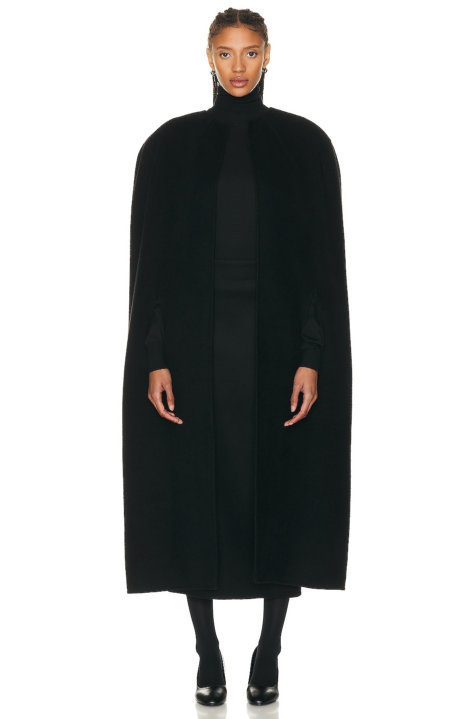 Image 1 of The Row Mildina Coat in Black