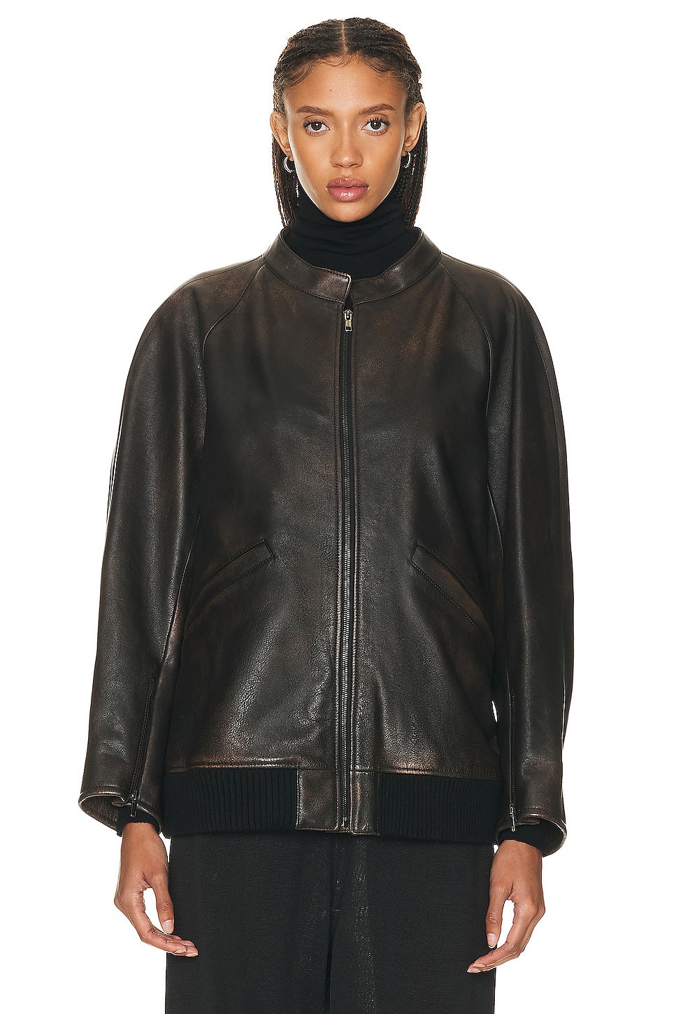 Image 1 of The Row Kengia Jacket in Brown