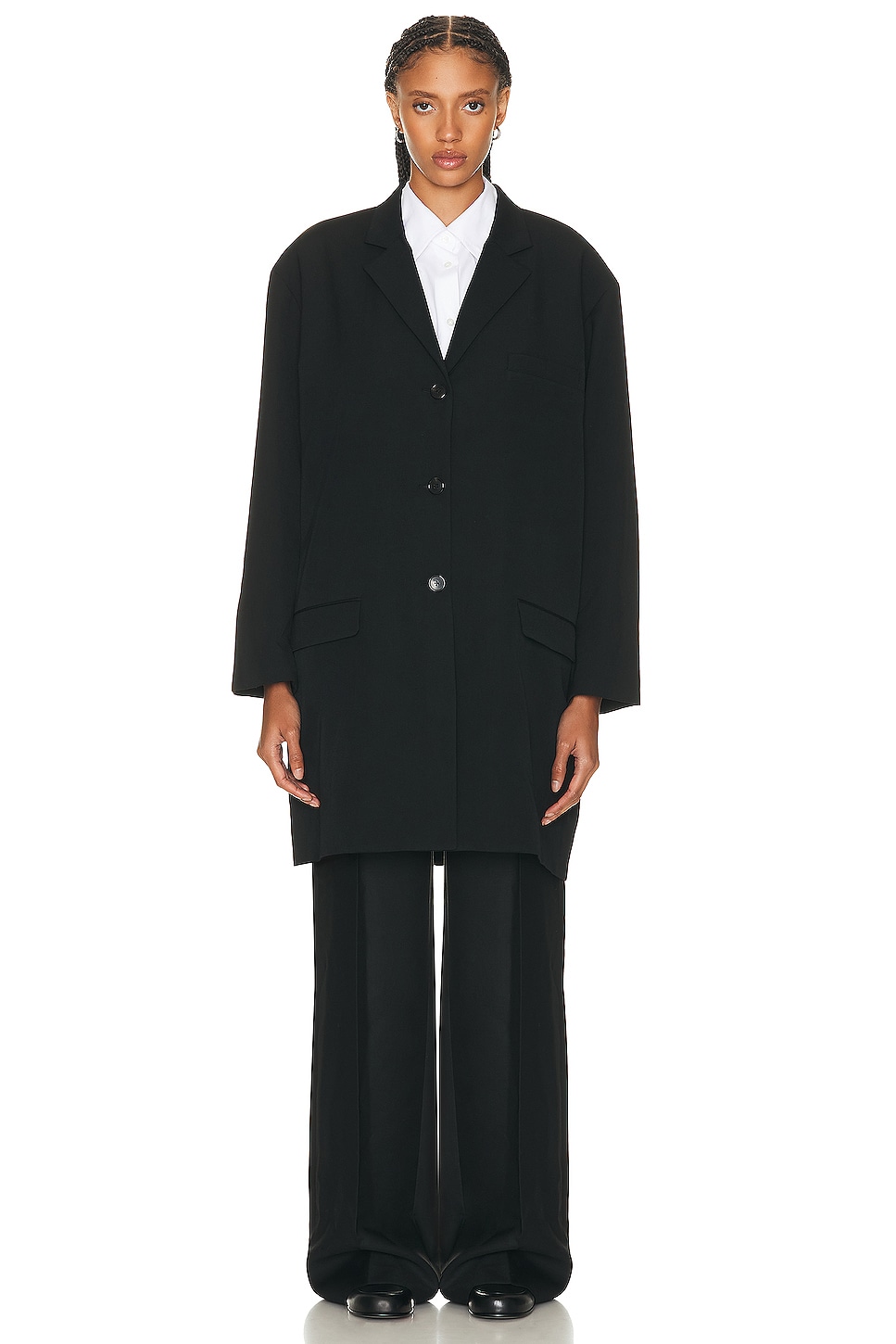 Image 1 of The Row Vandra Jacket in Black