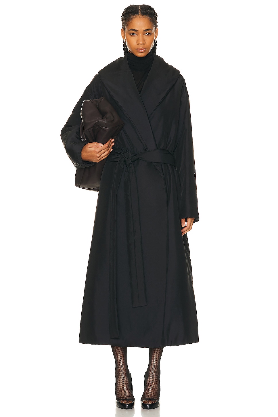 Image 1 of The Row Francine Coat in Black