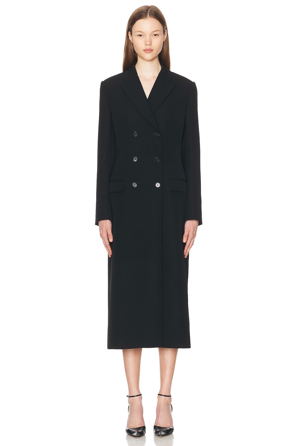 Image 1 of The Row Woody Coat in Black