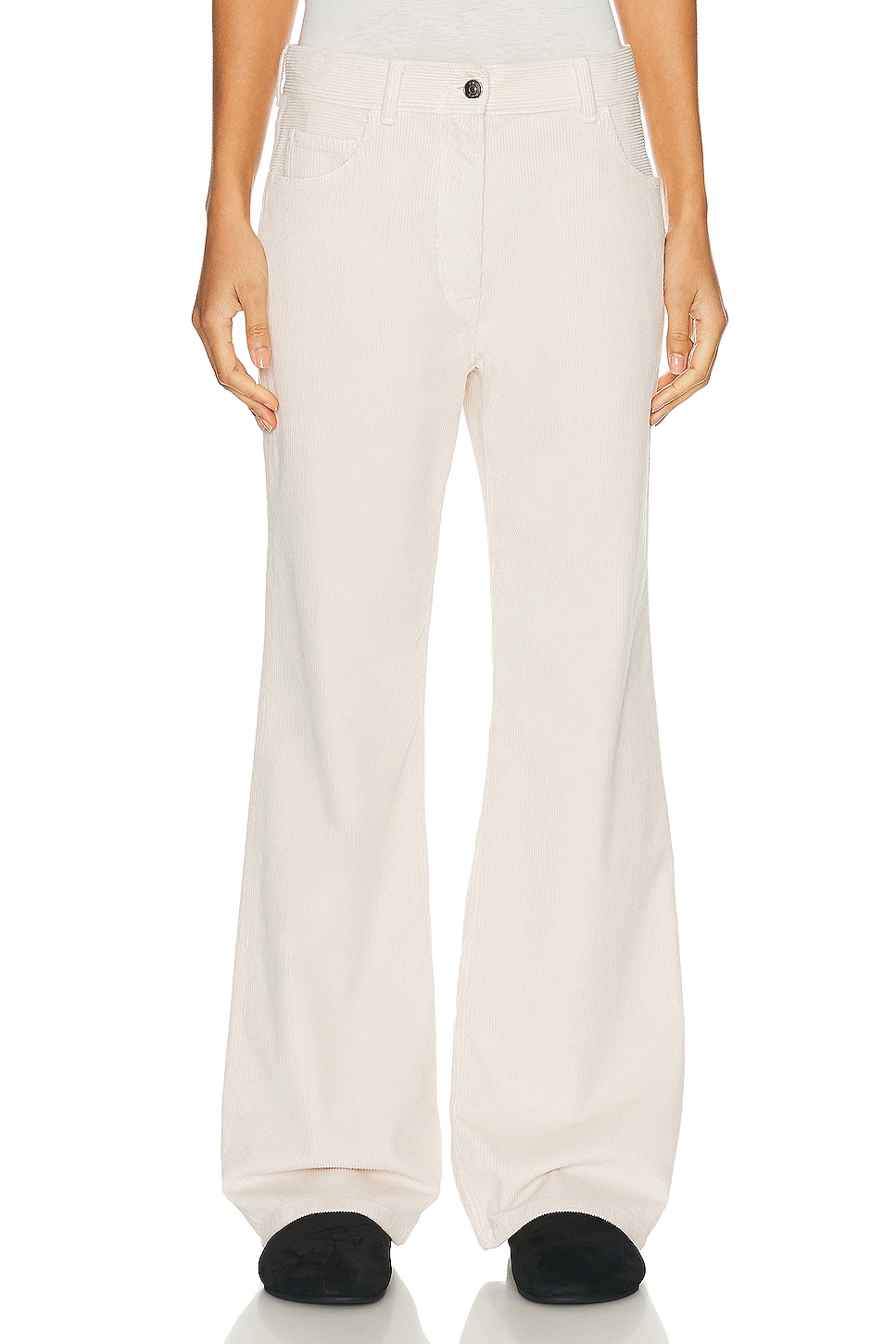 Image 1 of The Row Dan Pant in OFF WHITE