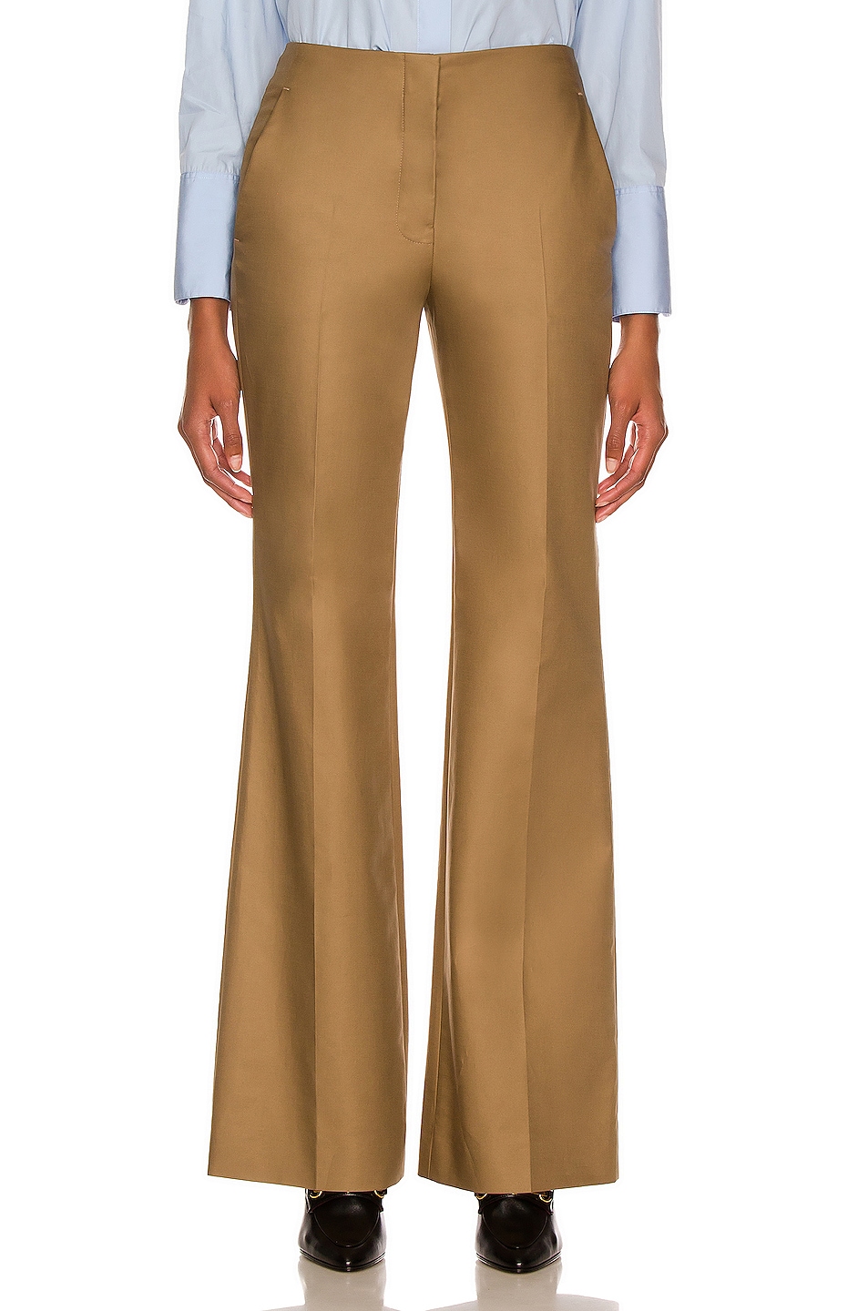 Image 1 of The Row Vasco Pant in Taupe