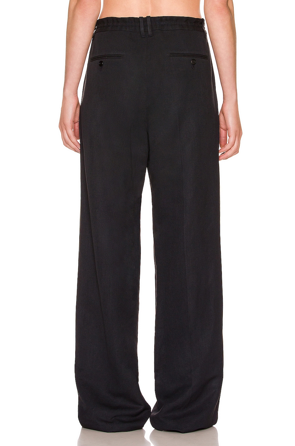 The Row Dandy Pant in Black | FWRD