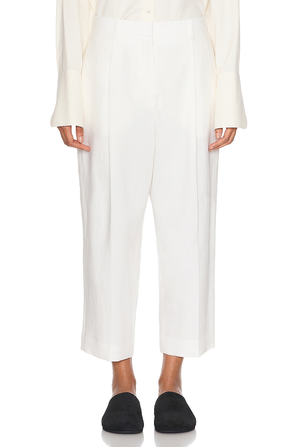 Image 1 of The Row Tonnie Pant in OFF WHITE