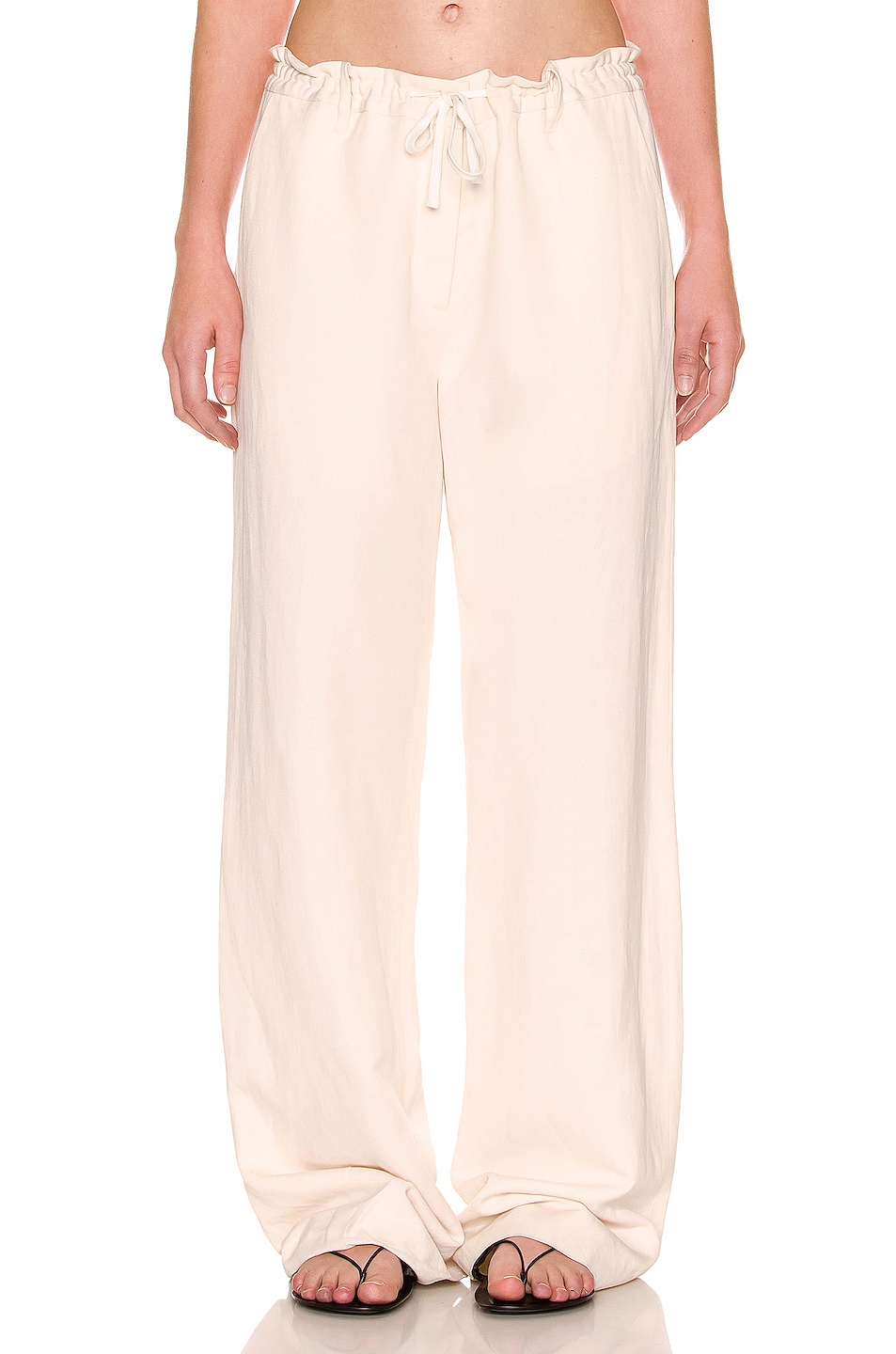The Row Dandy Pant in Ivory | FWRD