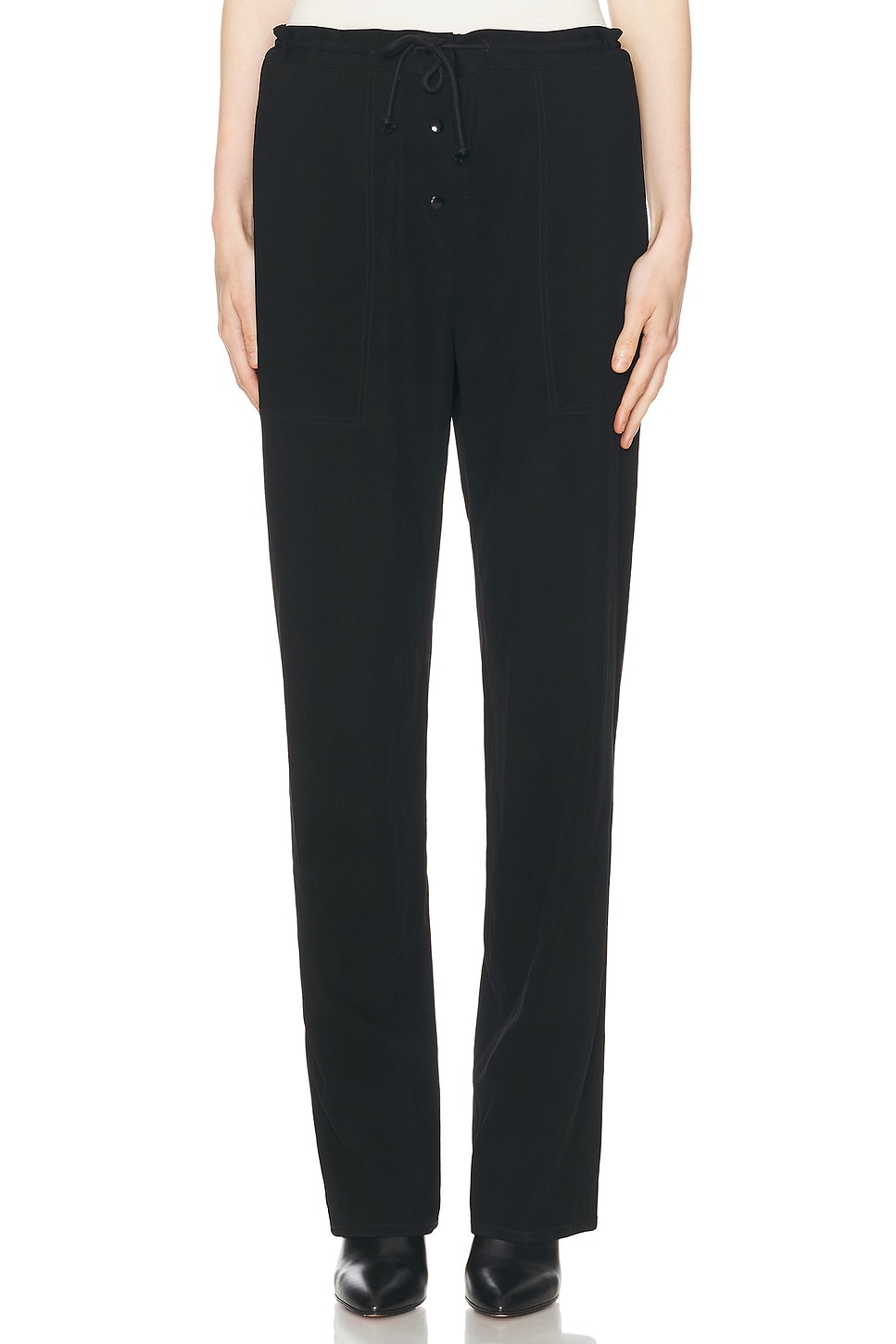 Image 1 of The Row Bonnette Pant in Black