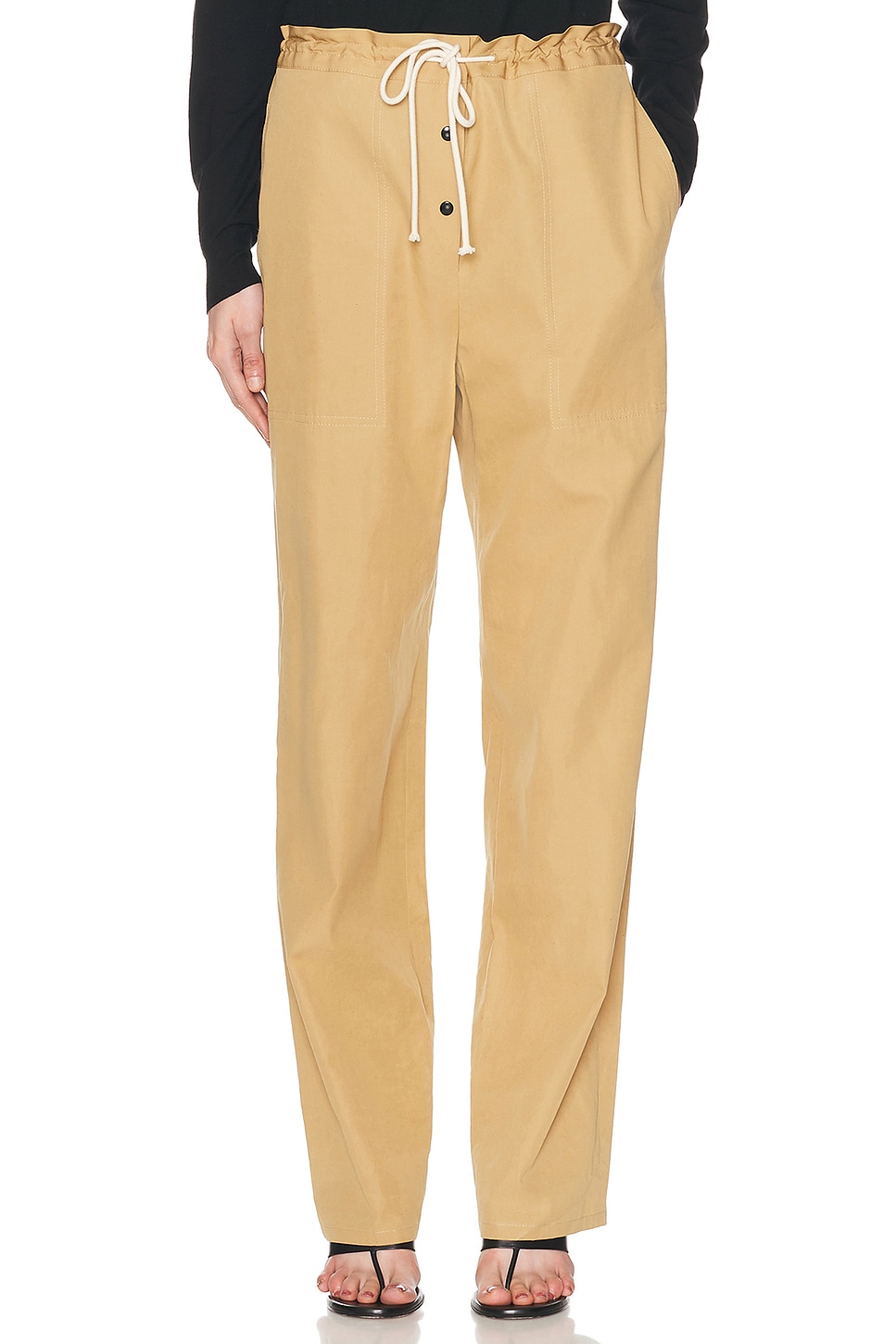 Image 1 of The Row Bonnette Pant in Brown Paper