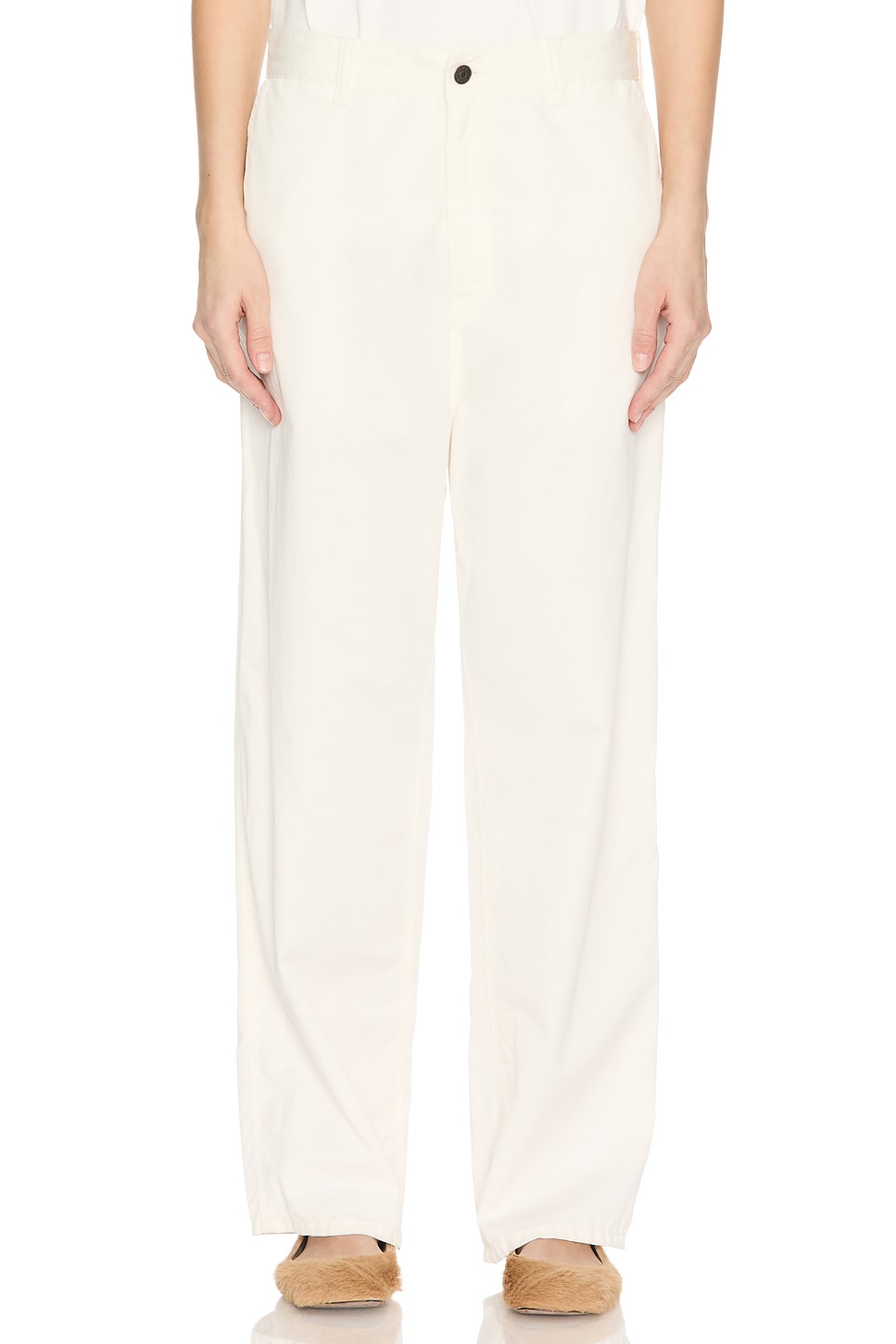Image 1 of The Row Sharka Pant in White