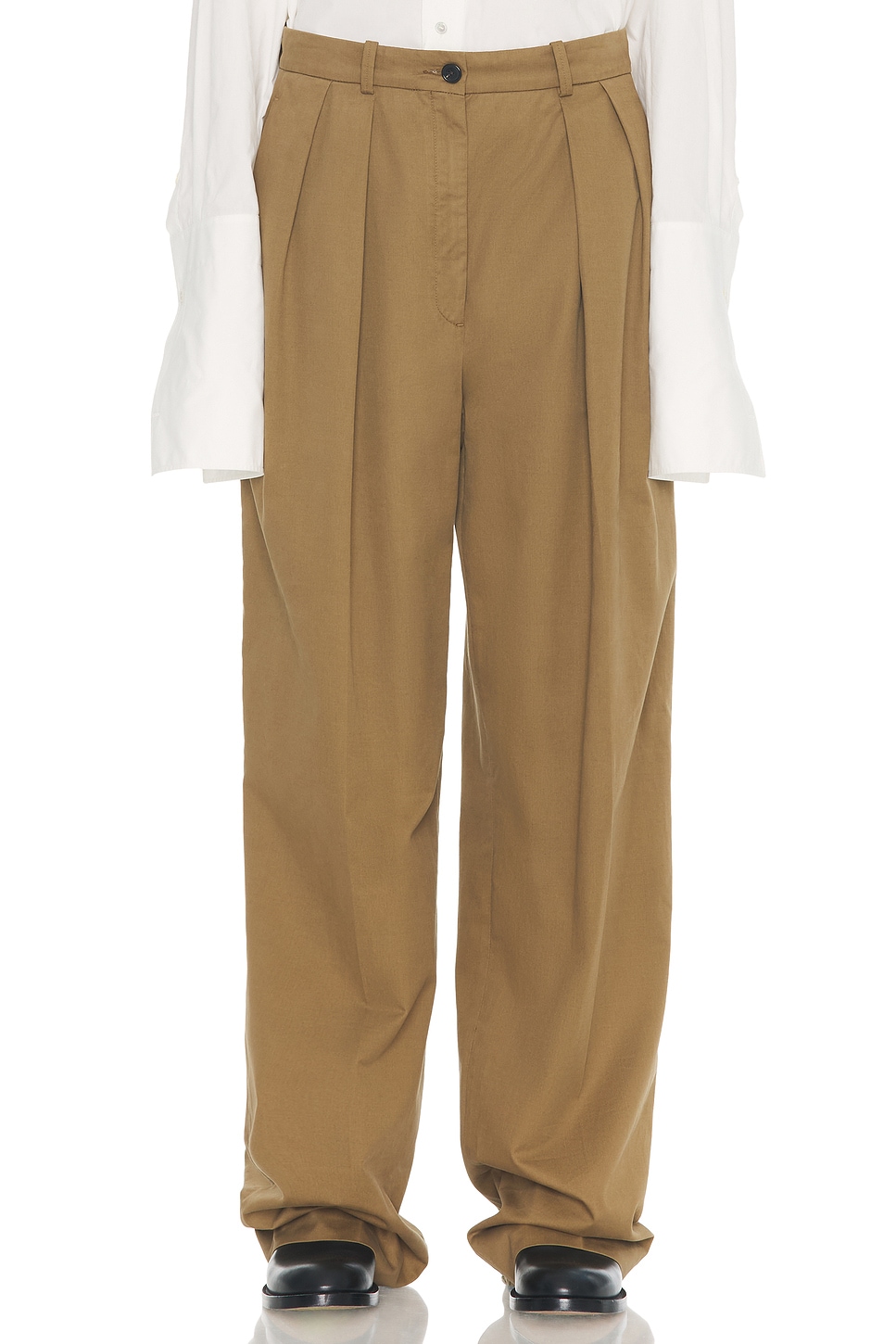 Image 1 of The Row Igor Pant in Dark Sand