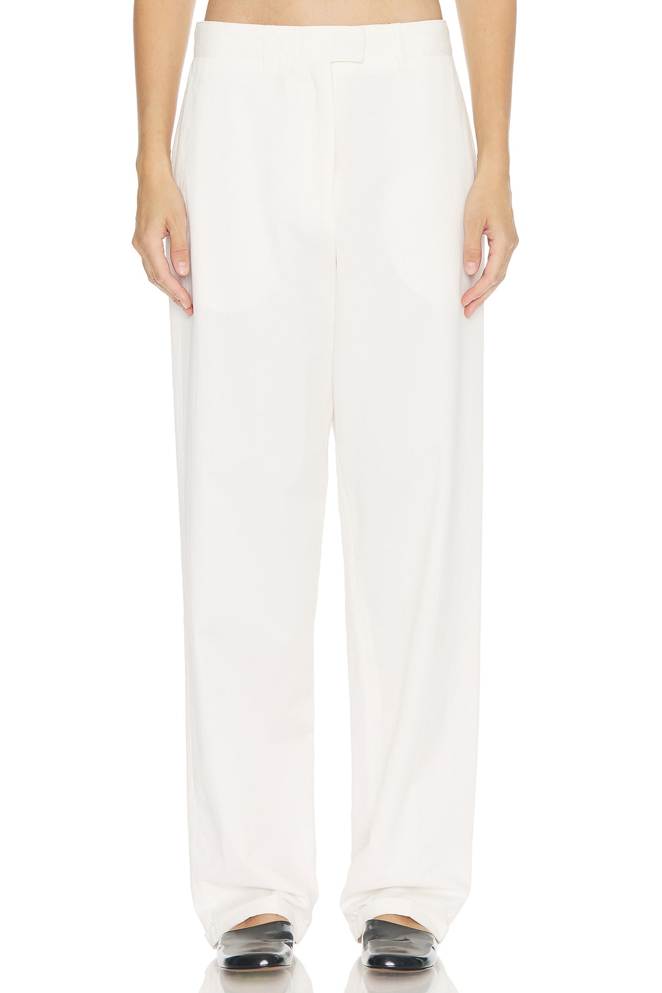 Image 1 of The Row Neriah Pant in White