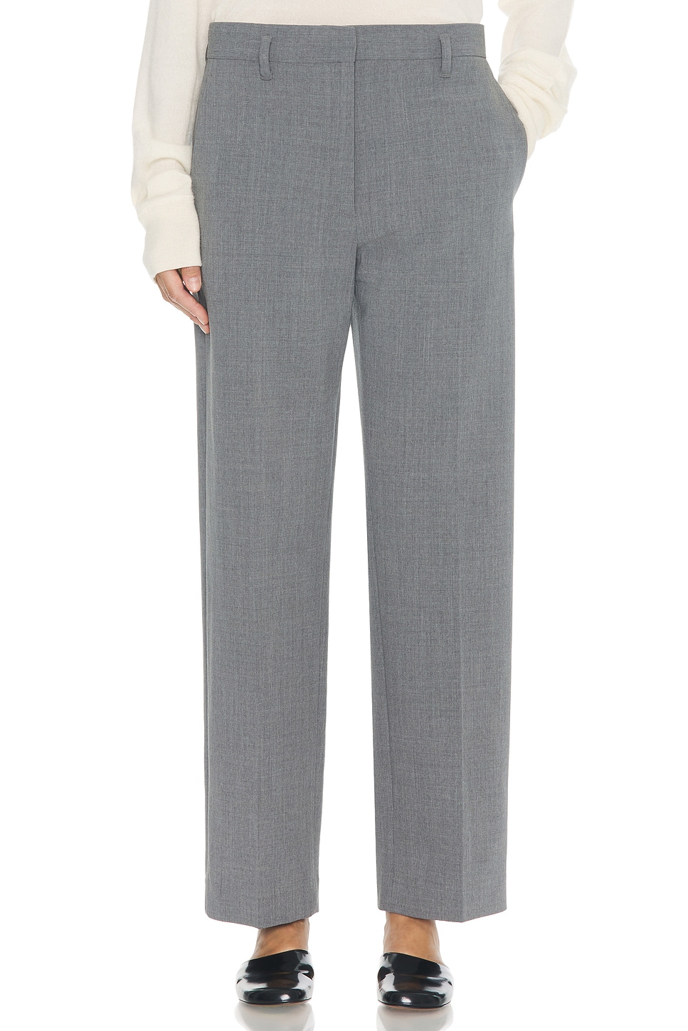 Image 1 of The Row Relian Pant in Grey Melange