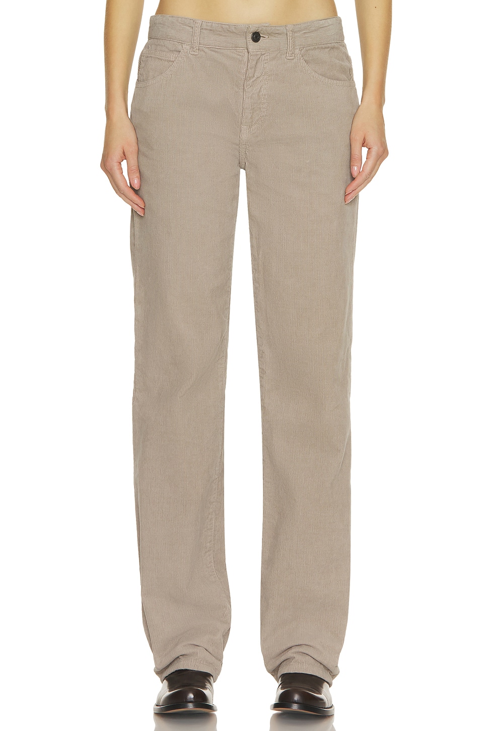 Image 1 of The Row Carlyl Pant in Light Pebble