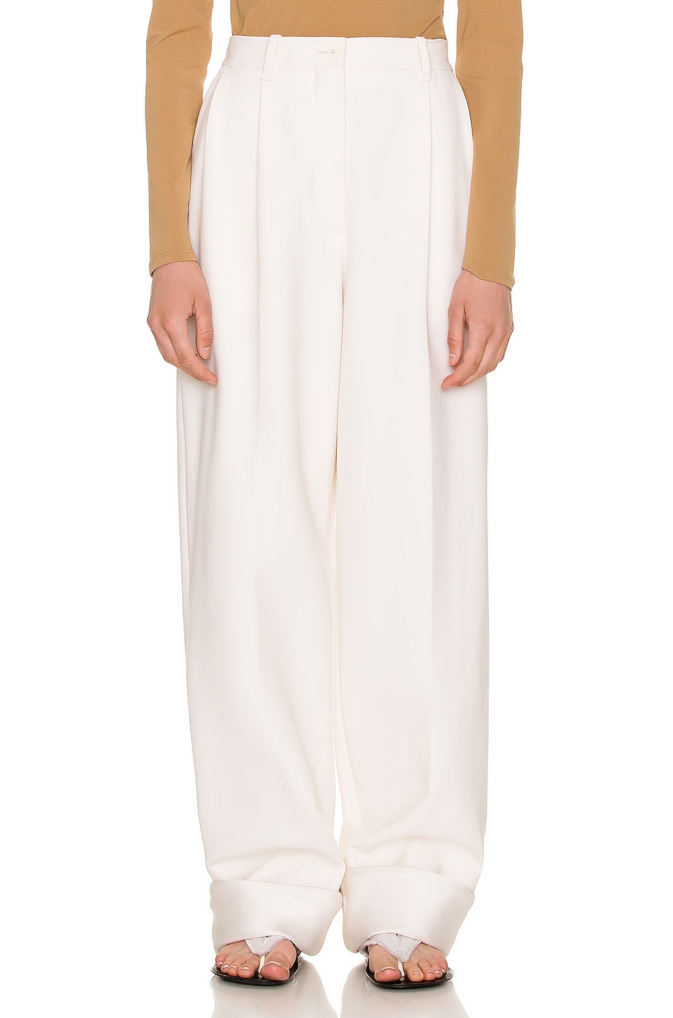 Image 1 of The Row Cassandro Pant in Cream