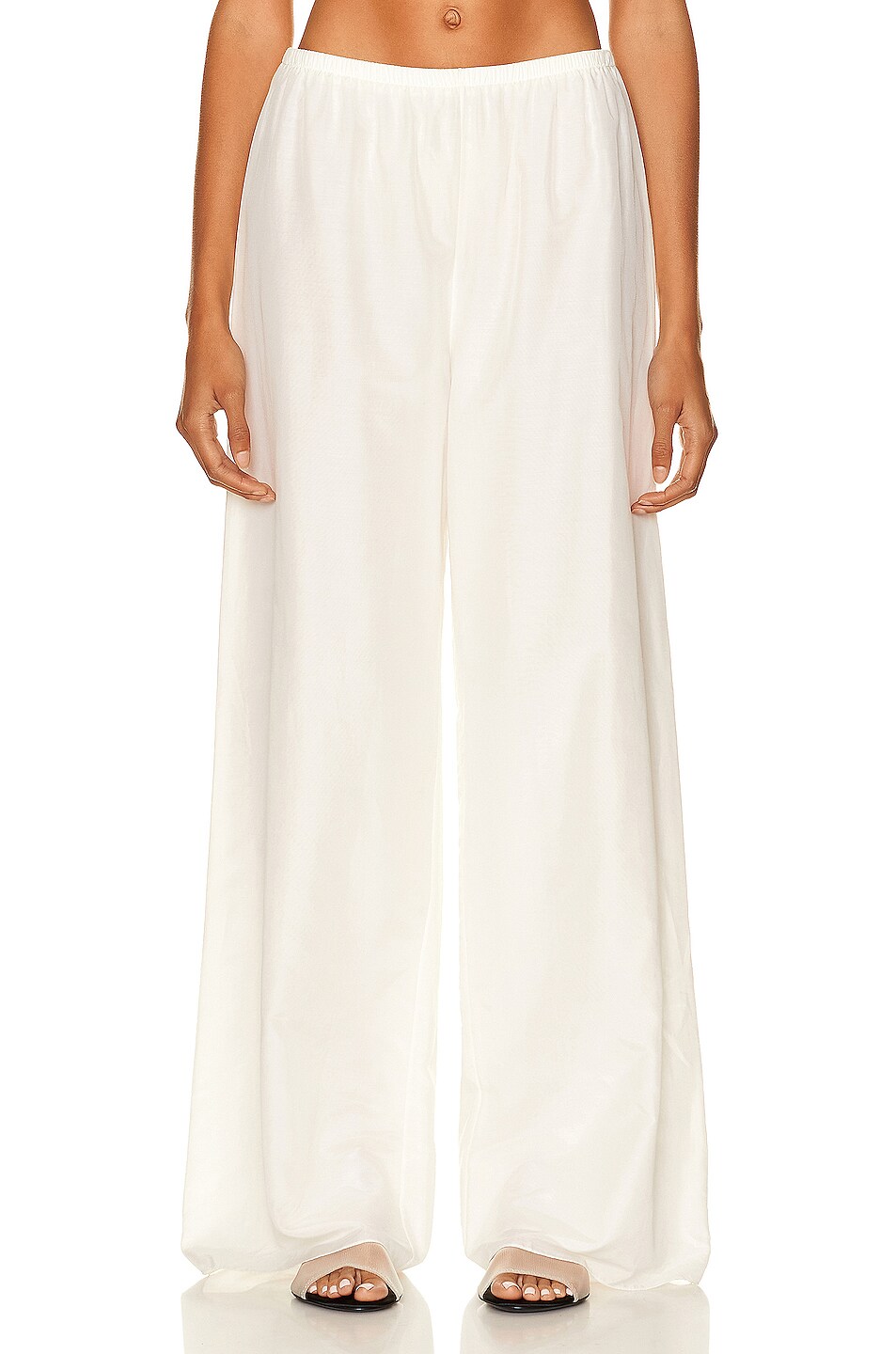 Image 1 of The Row Andres Pant in Natural White