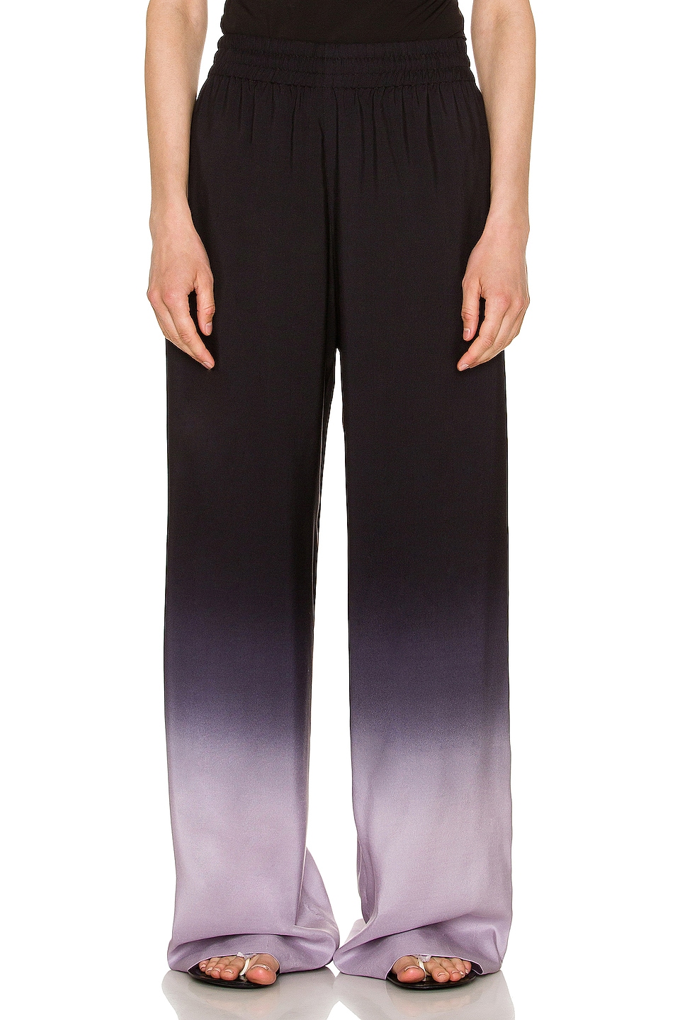 Image 1 of The Row Avante Pant in Black & Lilac