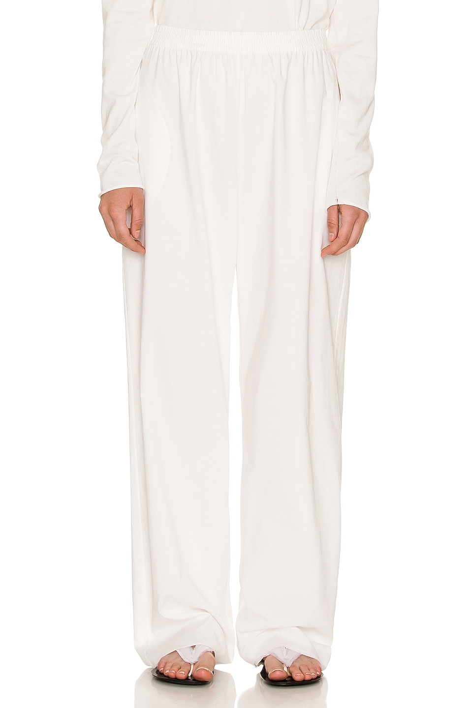 Image 1 of The Row Mercedes Pant in Ivory