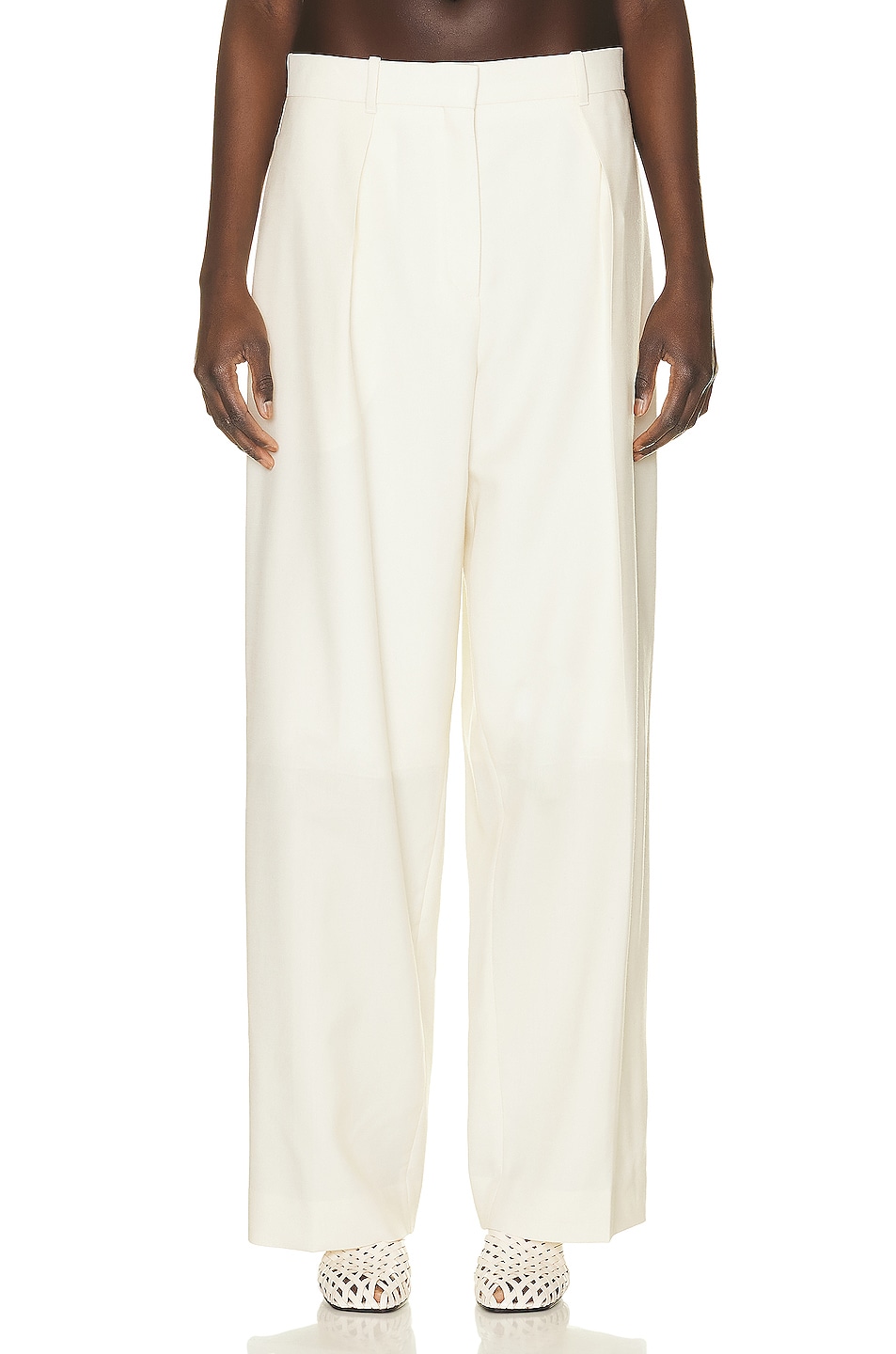 Image 1 of The Row Marce Pant in Ivory