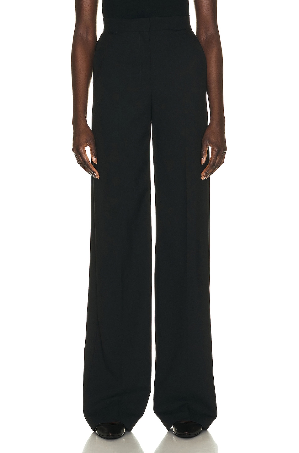 Image 1 of The Row Delton Pant in Black