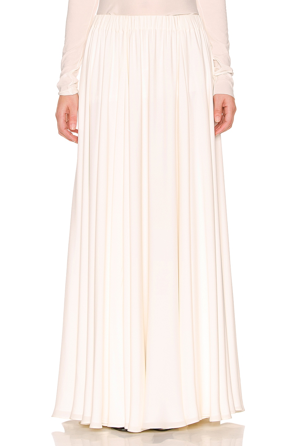 Image 1 of The Row Pova Skirt in Off White