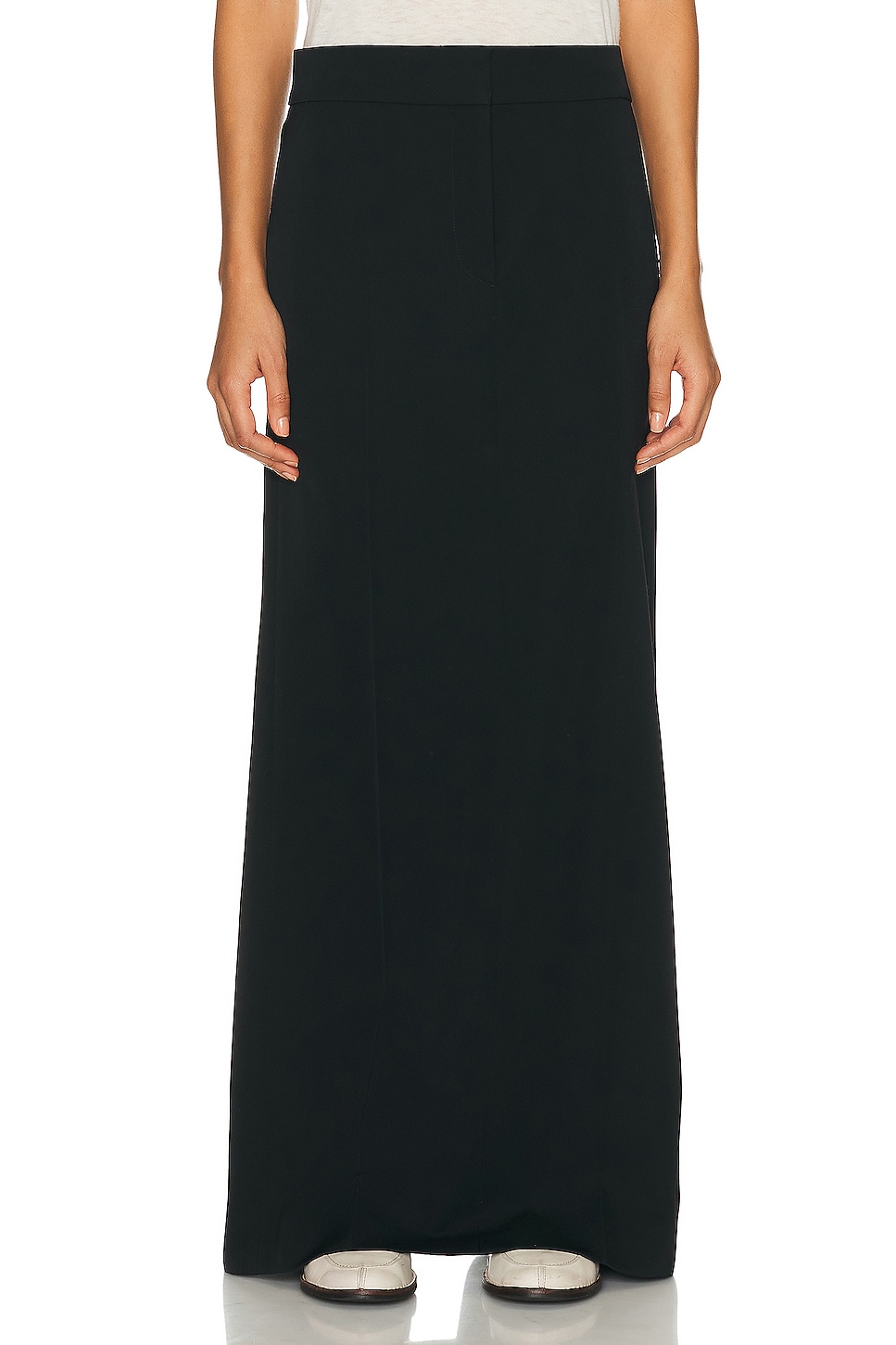 Image 1 of The Row Trevy Skirt in BLACK