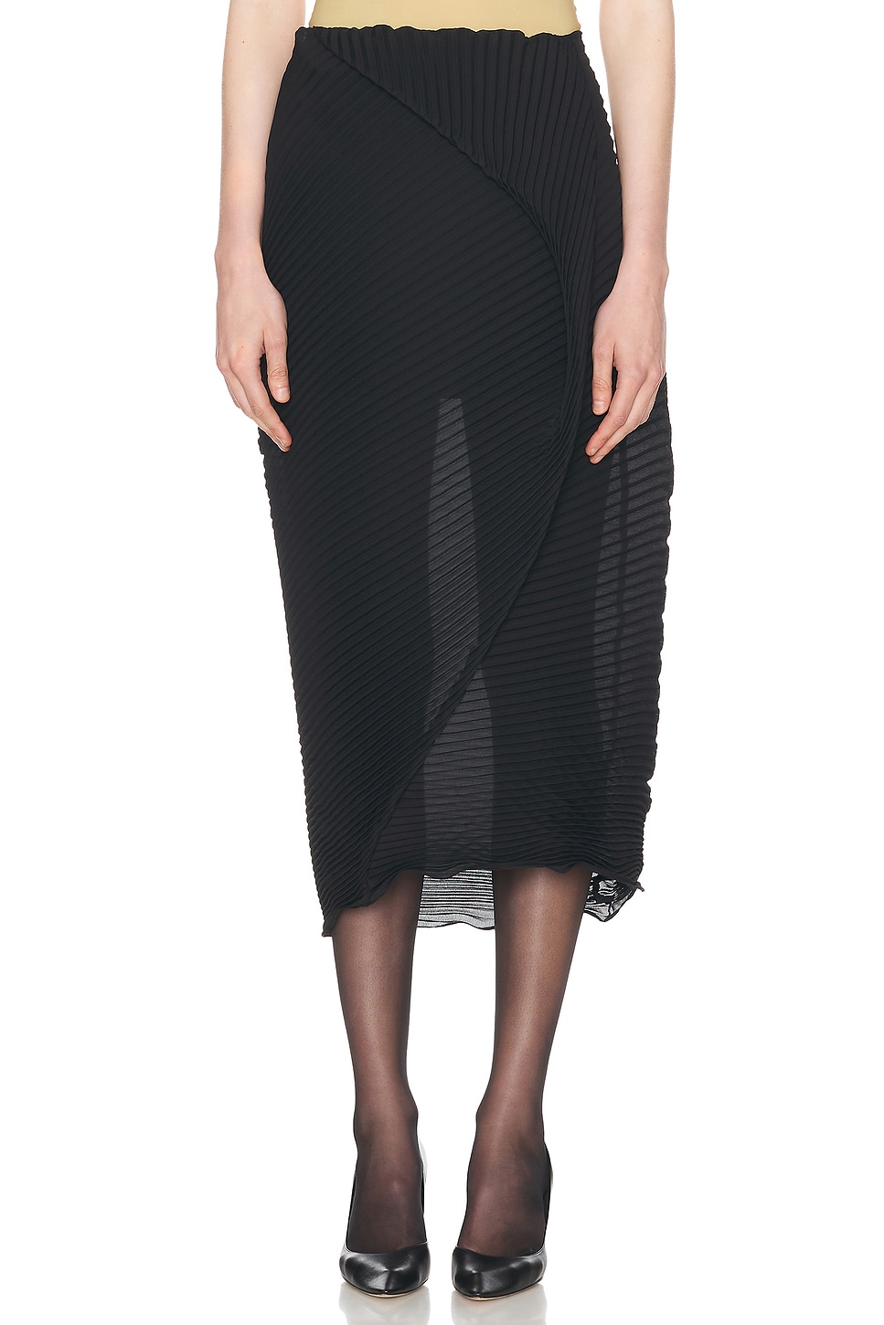 Image 1 of The Row Yuki Skirt in Black