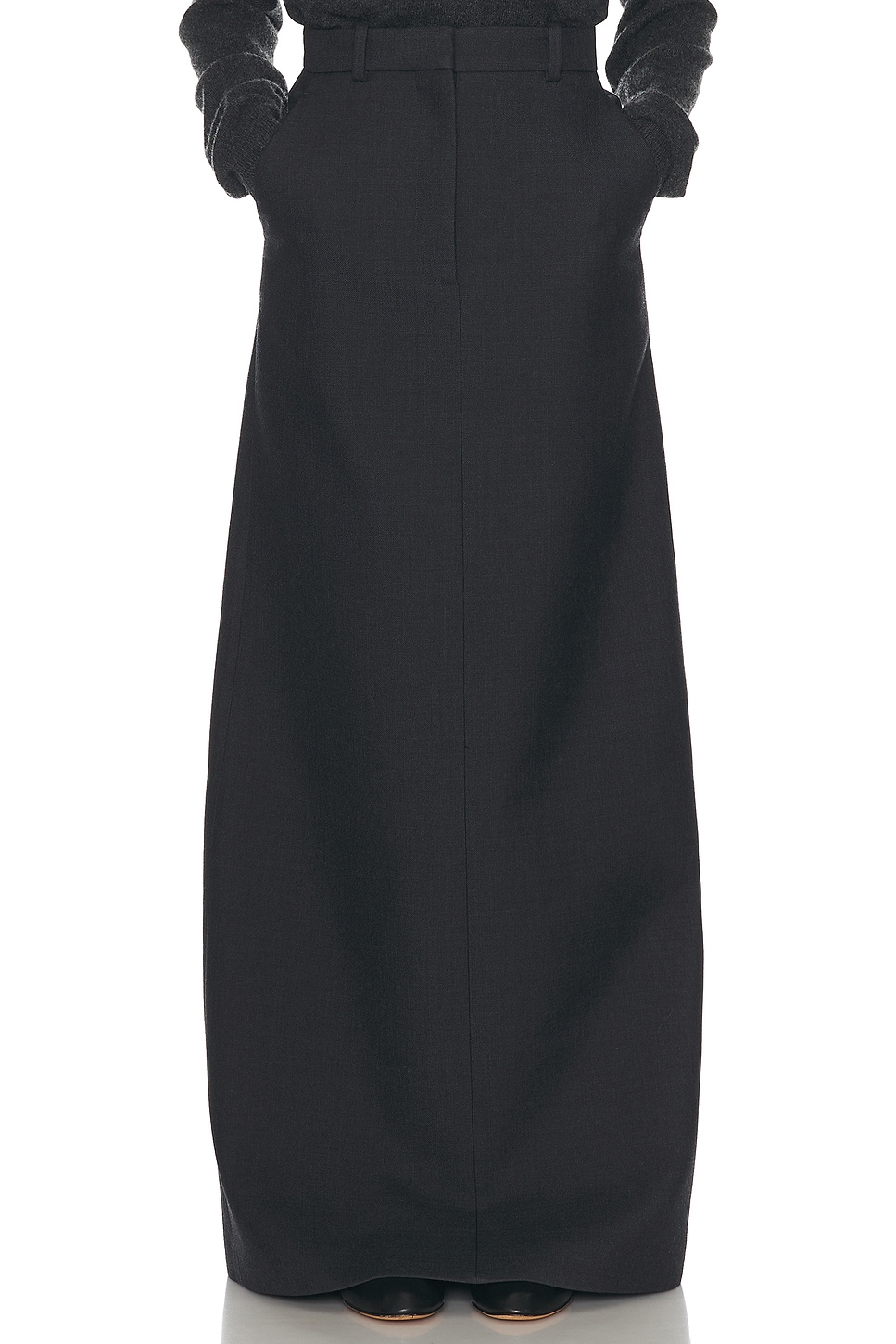 Image 1 of The Row Roux Skirt in Dark Charcoal