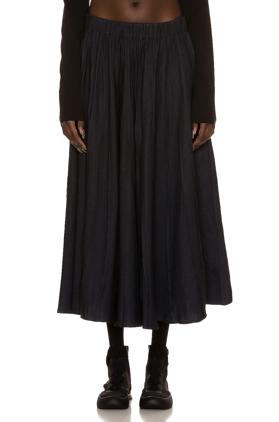 Image 1 of The Row Sunday Skirt in Black