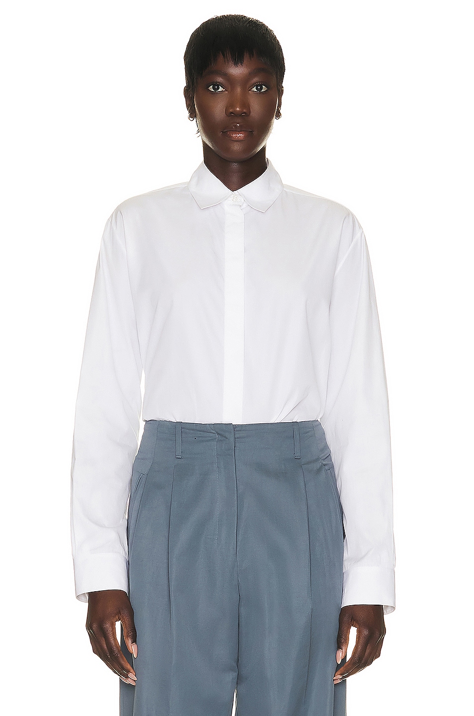 Image 1 of The Row Derica Shirt in White