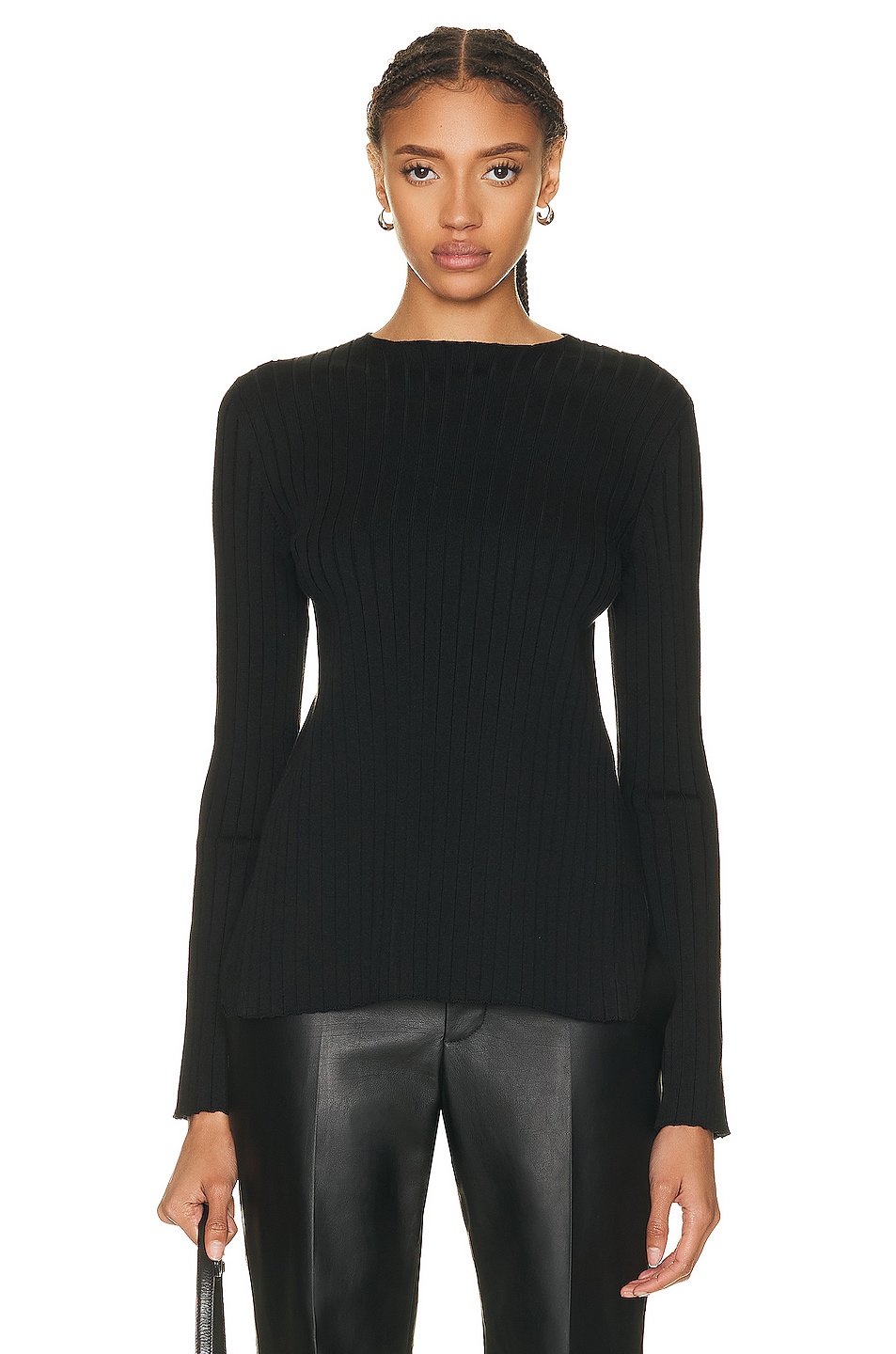 Image 1 of The Row Ash Top in Black
