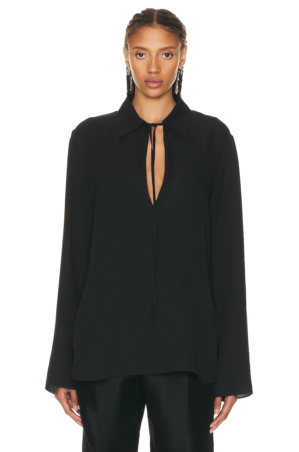 Image 1 of The Row Malon Shirt in Black