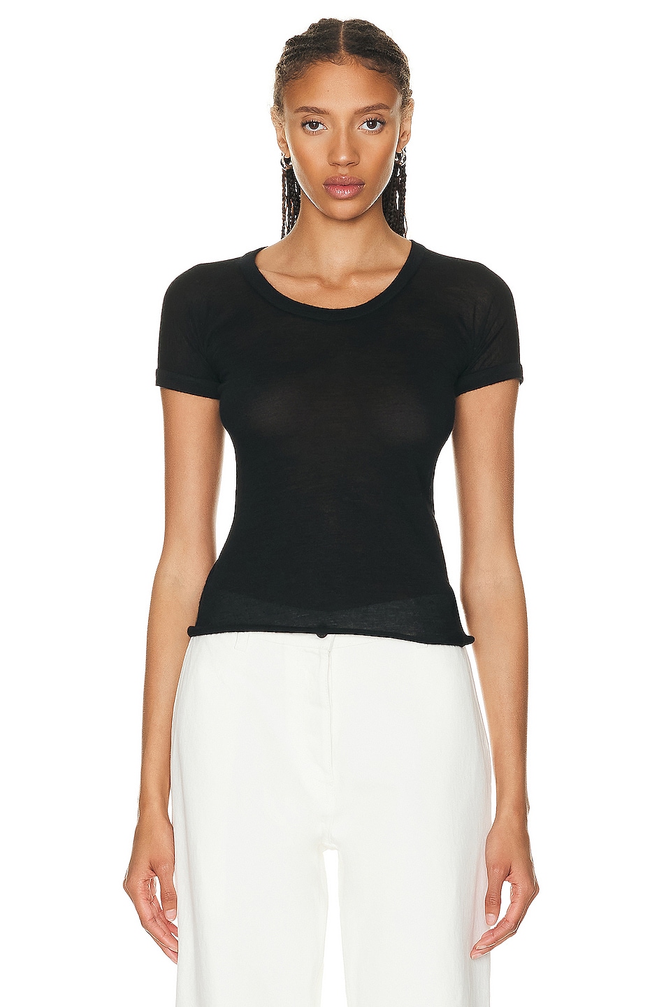 Image 1 of The Row Analyn Top in Black