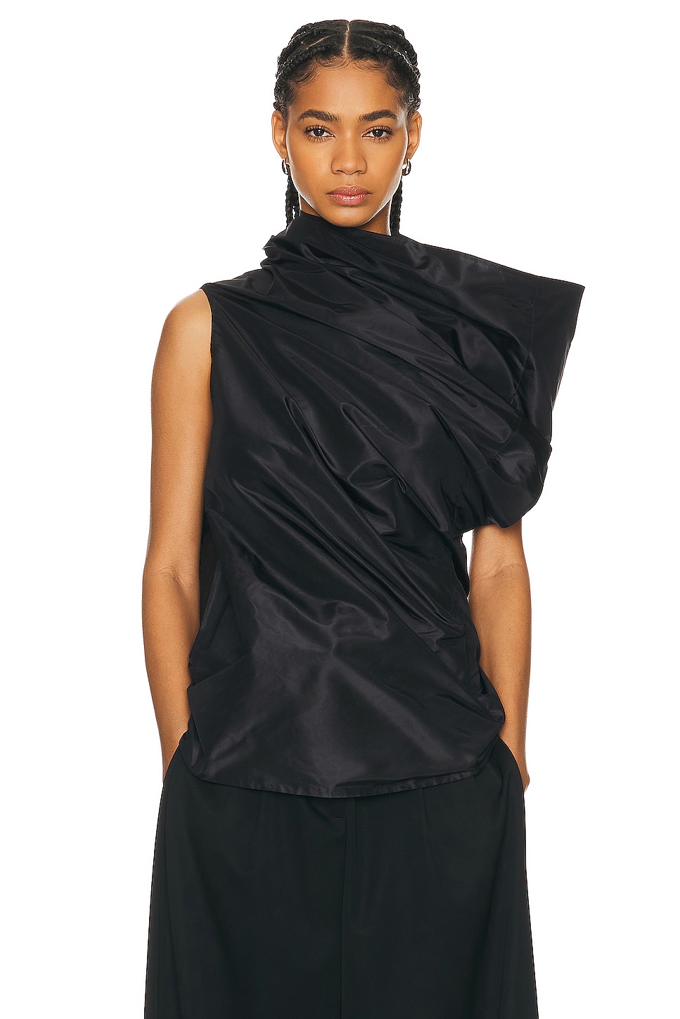 Image 1 of The Row Aria Top in Black