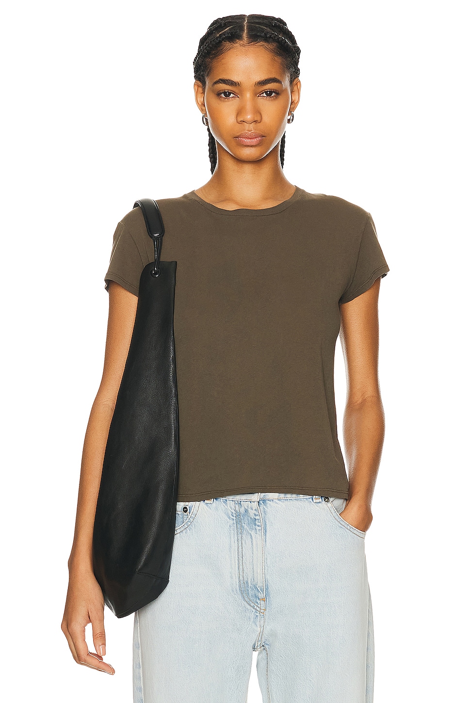 Image 1 of The Row Tori Top in GREY TAUPE