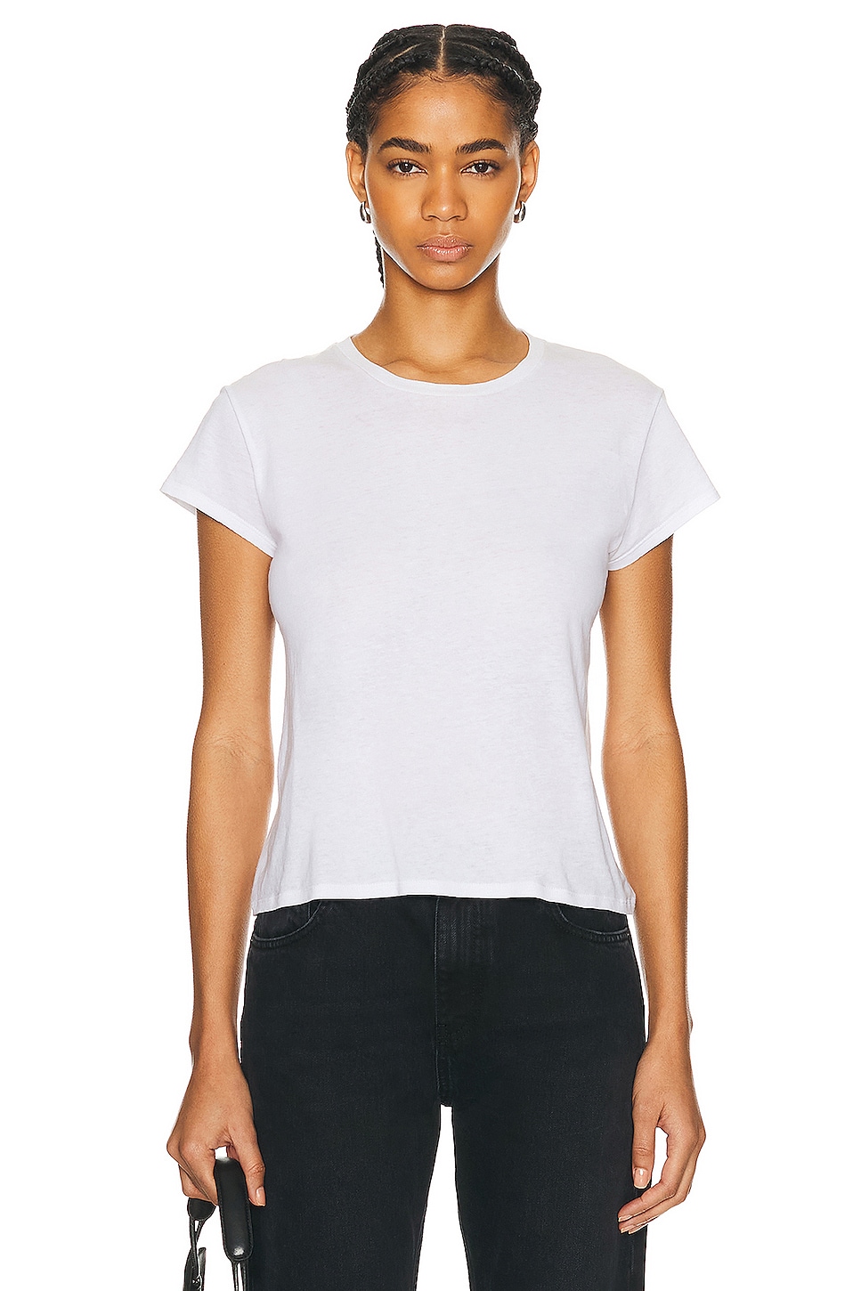 Image 1 of The Row Tori Top in WHITE