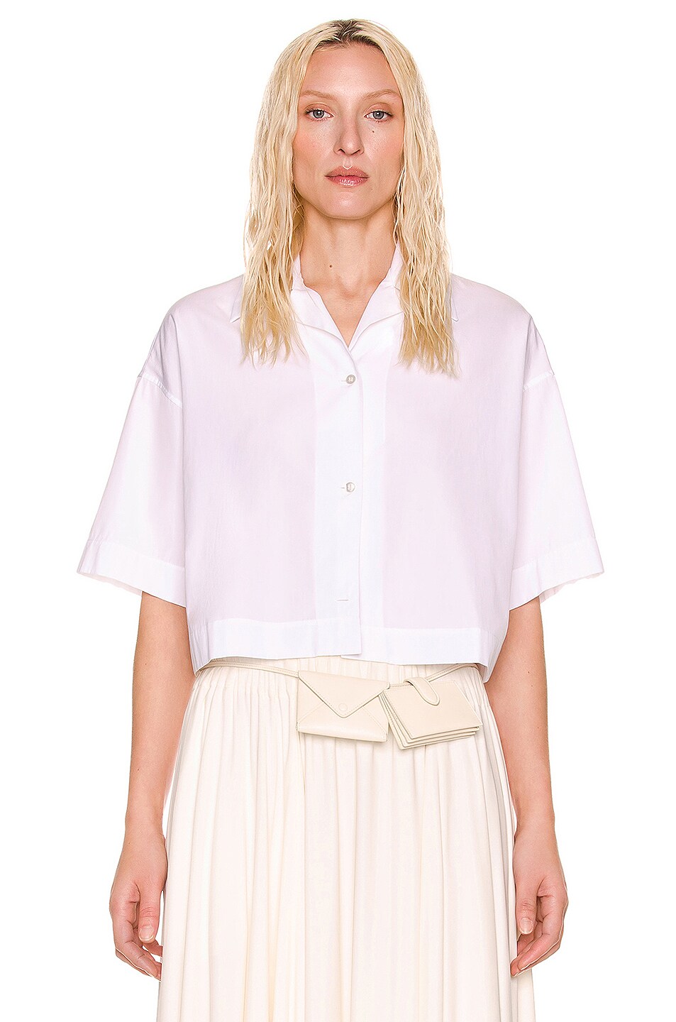 Image 1 of The Row Lilita Shirt in Optic White