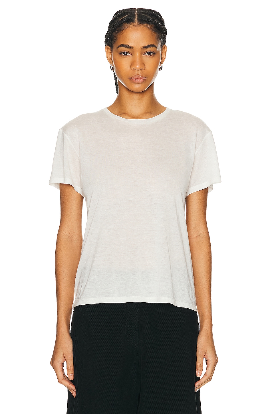 Image 1 of The Row Niteroi Top in OFF WHITE