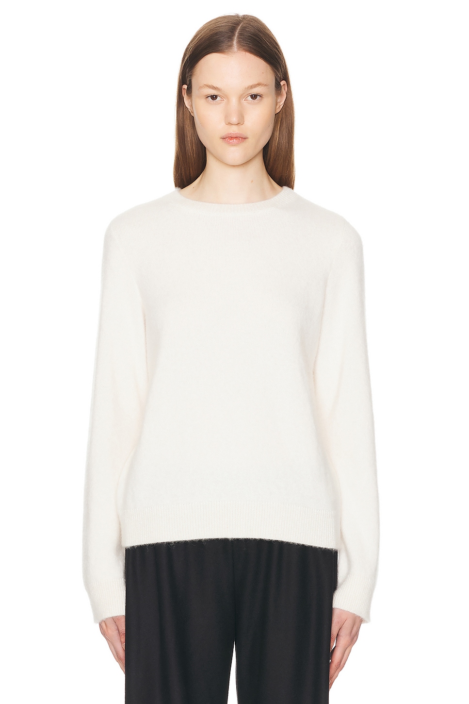 The Row Iverness Cashmere Top In Off White