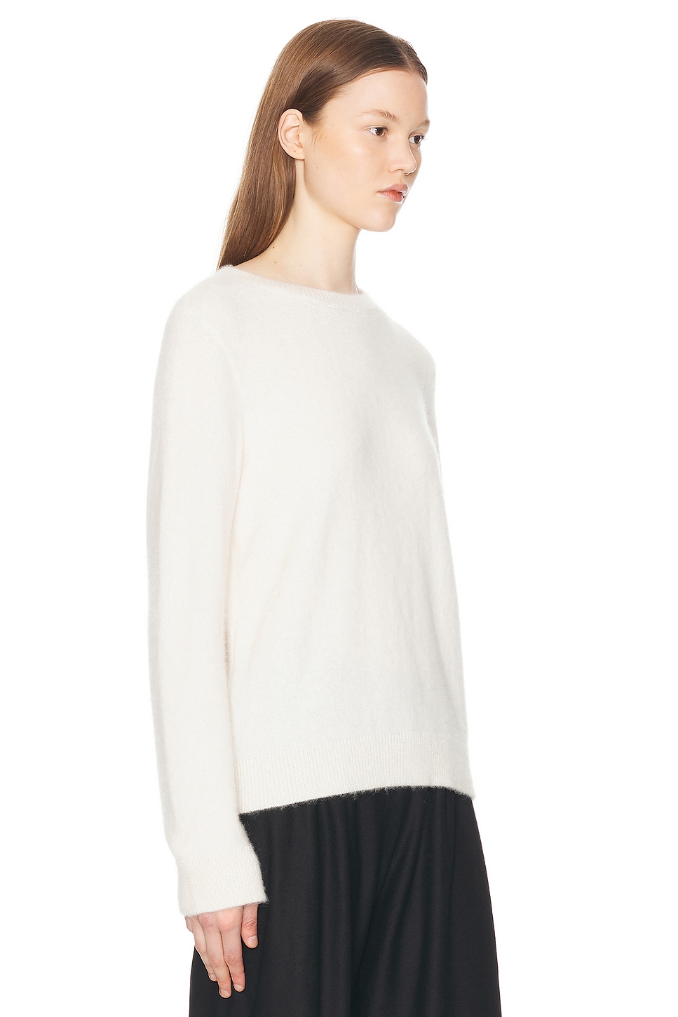 The Row Iverness Cashmere Top In Off White