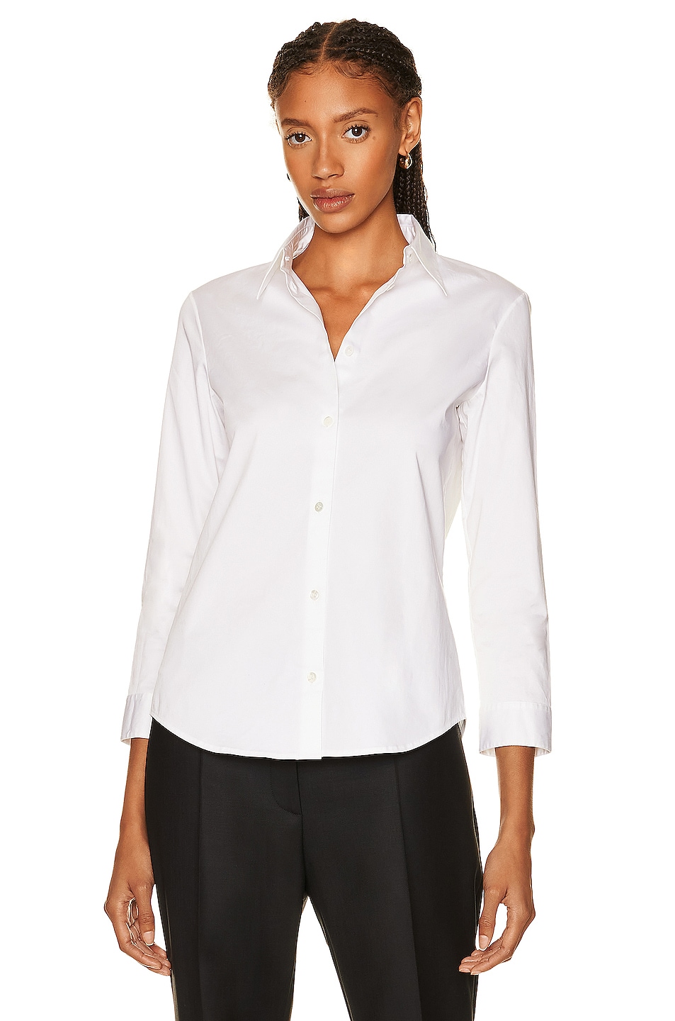 Image 1 of The Row Petra Shirt in White