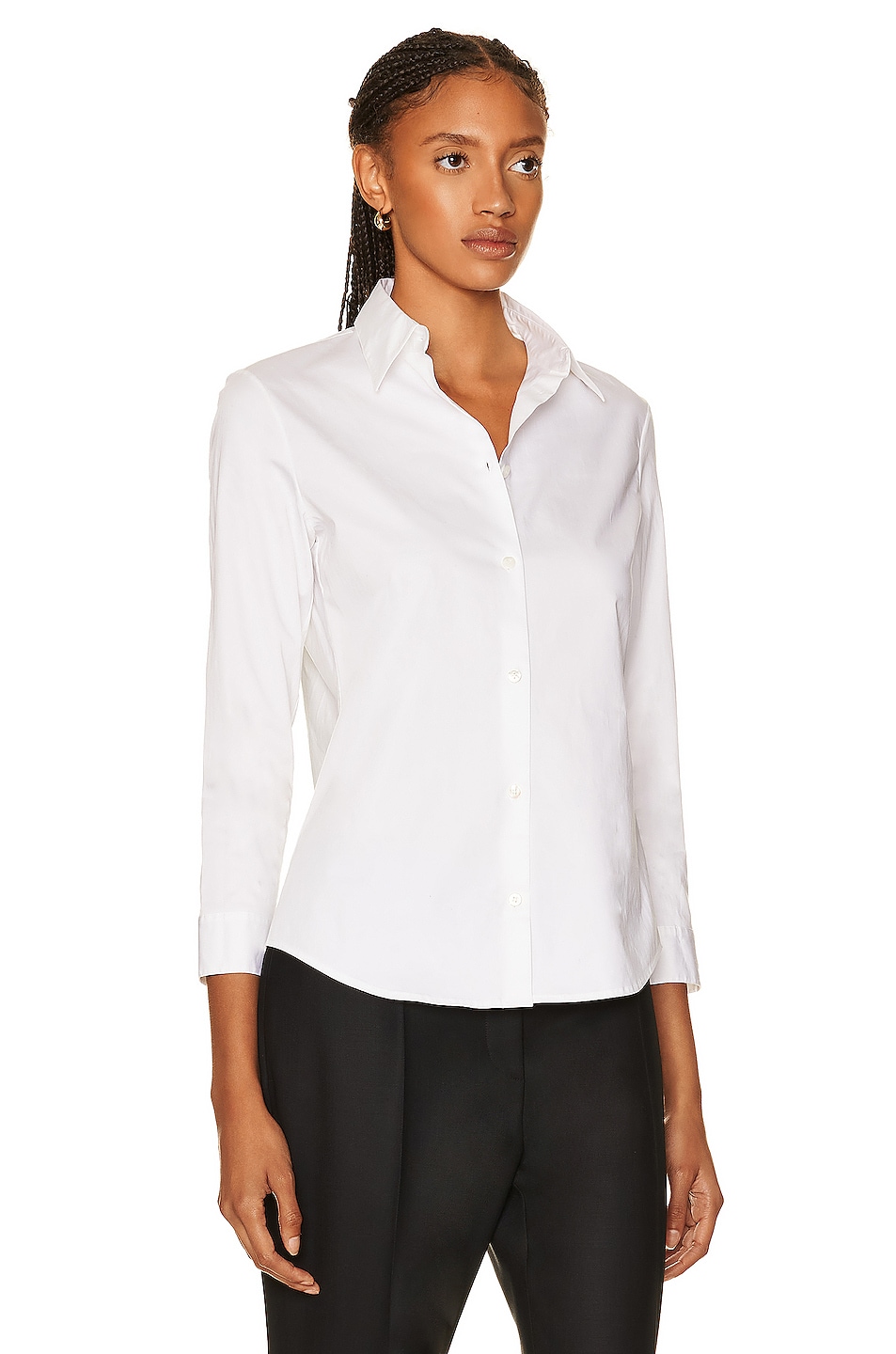 The Row Petra Shirt in White | FWRD