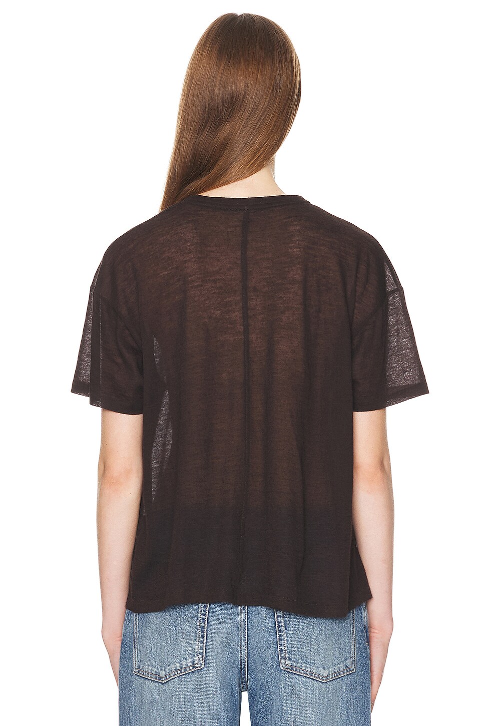 The Row Lila Top in Dark Brown FWRD